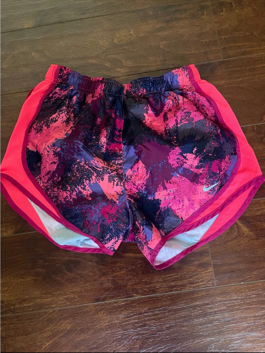 Nike Pink  Purple Printed Athletic Shorts